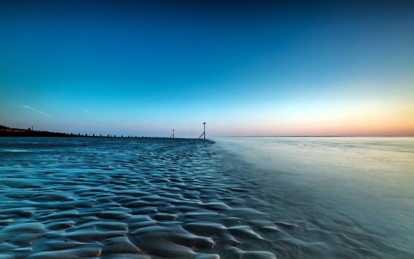 пейзаж закат море