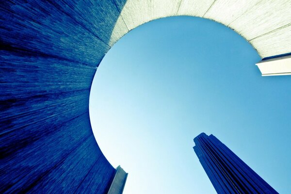 The combination of architecture and sky