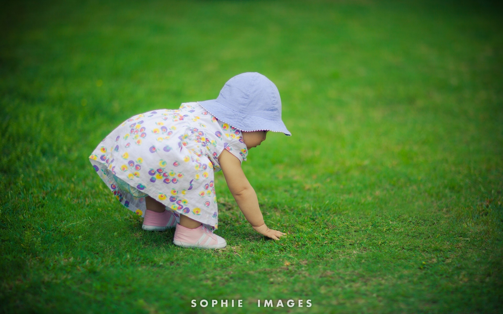 children grass lawn child outdoors nature summer leisure little field fun hayfield park cute