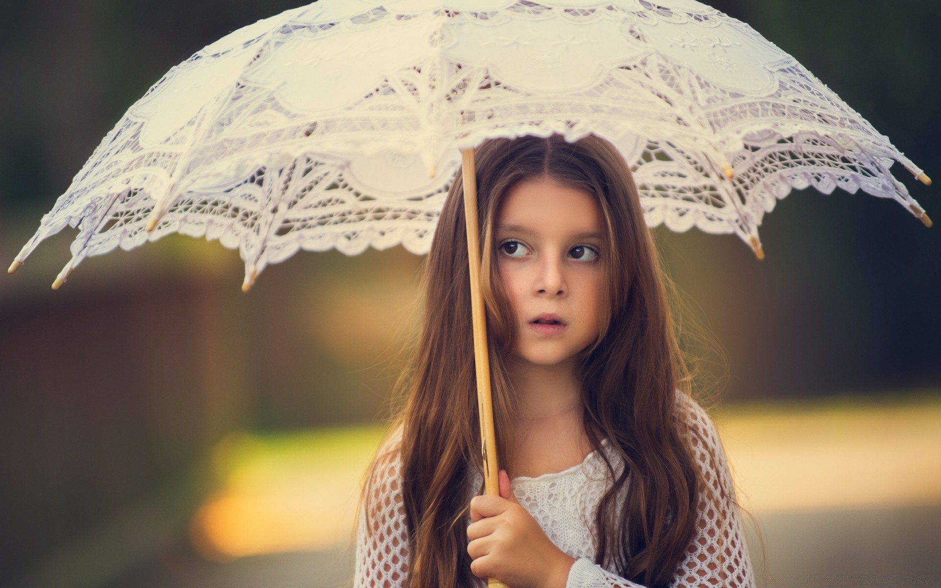 children umbrella fashion beautiful woman