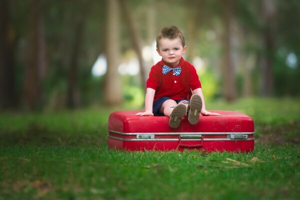 Photo shoot of a child outdoors