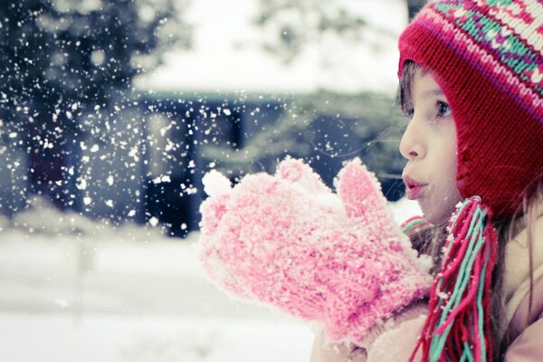 Momentos de nieve de invierno