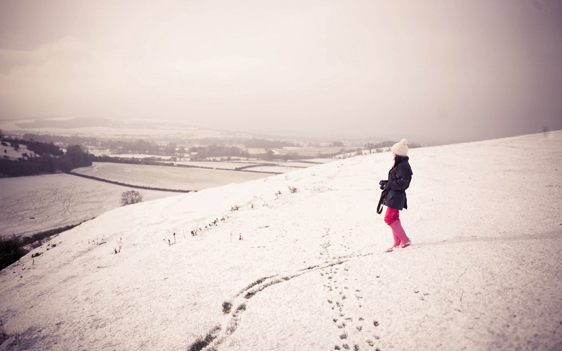 romantik strand winter schnee landschaft sand meer wasser meer eis nebel ein