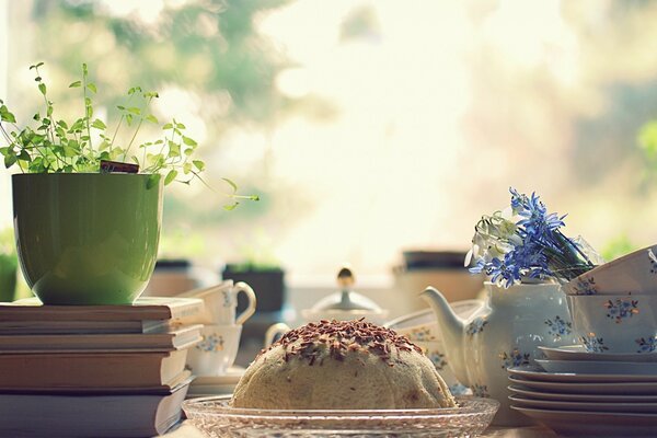 Desayuno campestre en su Terraza favorita