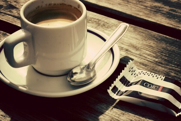 Morning fragrant coffee with cookies