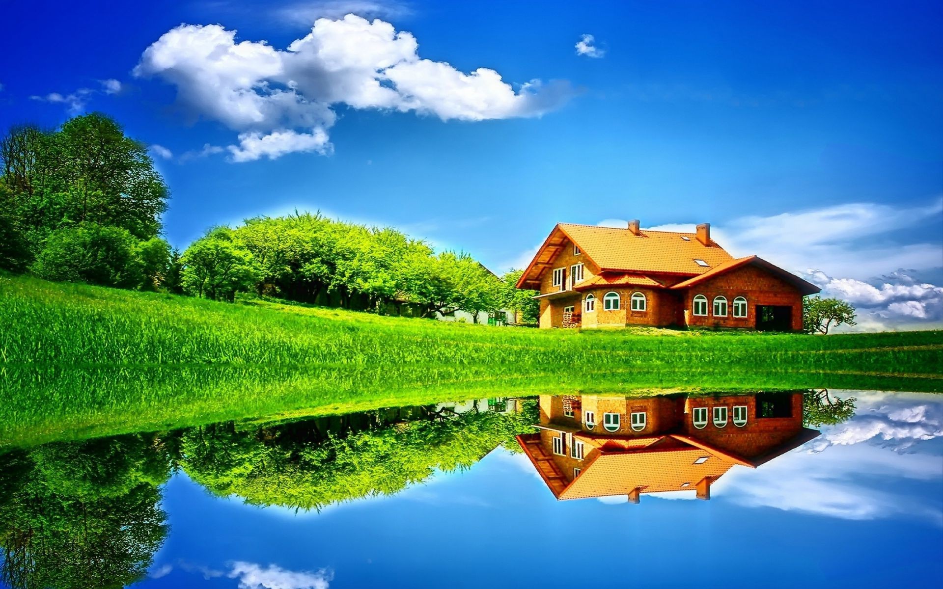 flüsse teiche und bäche teiche und bäche im freien natur haus himmel sommer gras des ländlichen reisen landschaft