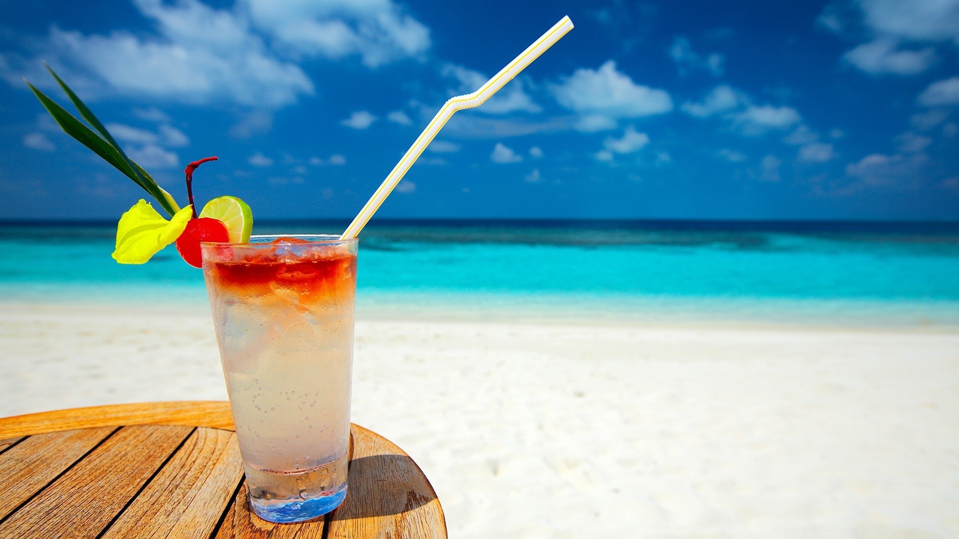 drinks tropical summer beach sand vacation exotic cocktail drink relaxation seashore ice resort sun glass cold travel idyllic