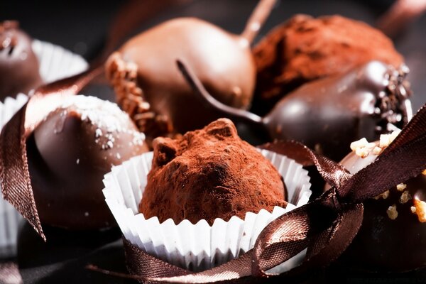 Paradis du chocolat en forme de papier