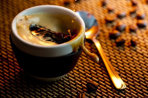 Café latte pour le petit déjeuner