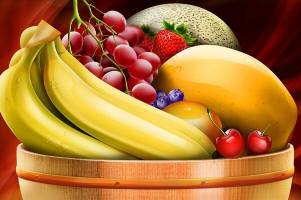 Healthy food for growth fruit with banana