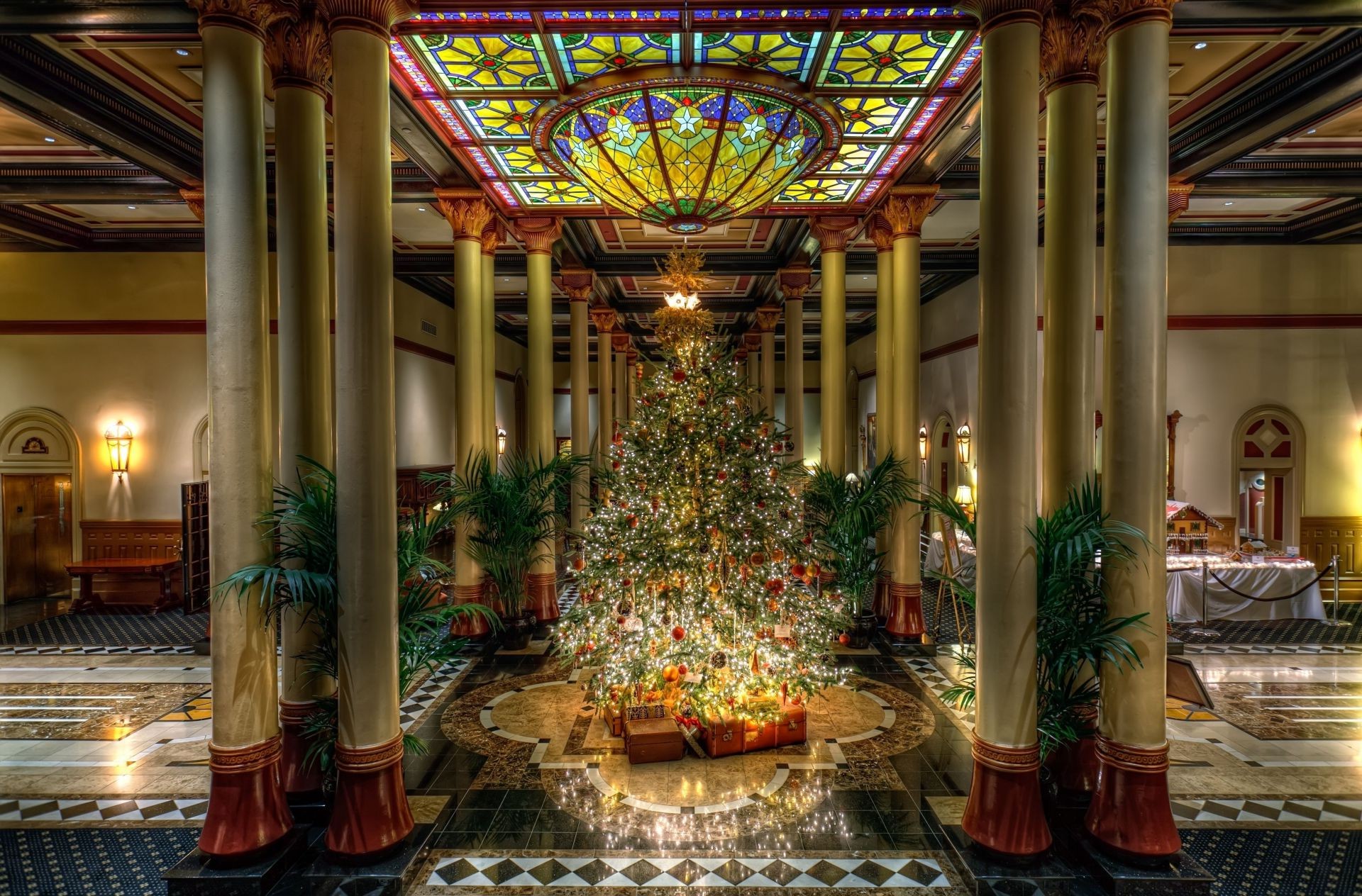 christmas indoors architecture travel luxury decoration temple inside