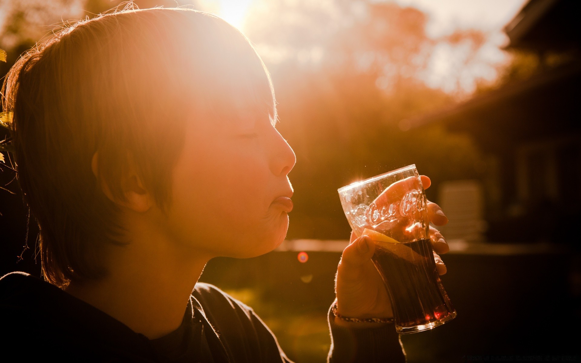 nourriture et boisson fille un portrait enfant flou femme lumière