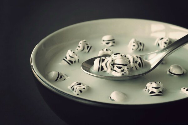 Alimentos flocos papel de parede Star Wars