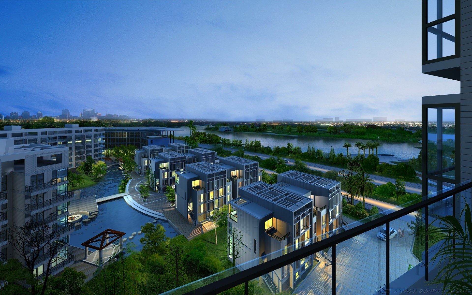 house and comfort water architecture travel outdoors sky city river daylight building tree