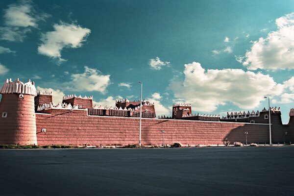 Fortress walls against the sky