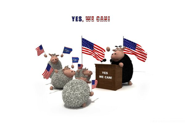 Sheep choose the president of America