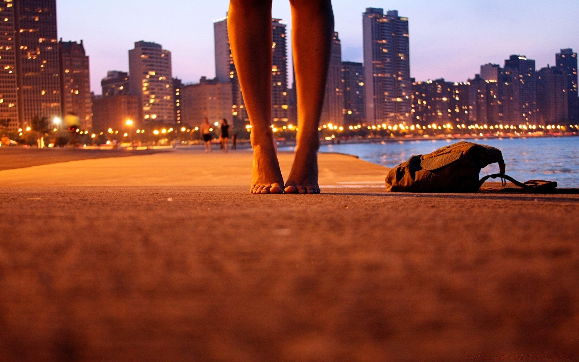 the other girls sunset city beach water evening sea dawn dusk travel street light cityscape architecture urban sky building downtown ocean reflection