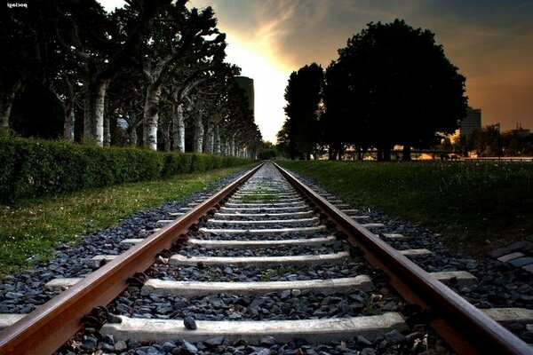 Velhos caminhos de ferro solitários