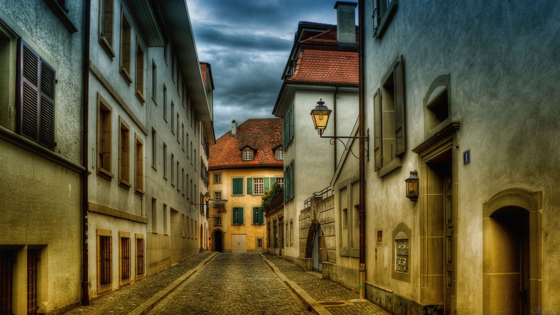 stadt straße architektur haus alt haus reisen städtisch fenster gasse schmal stadt gotik vintage licht