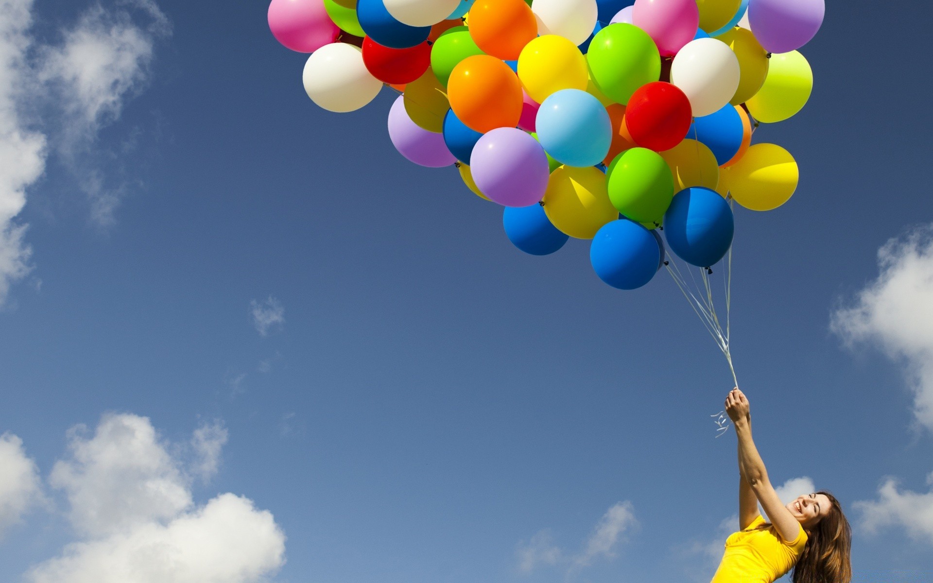 altre ragazze palloncino cielo piacere libertà aria