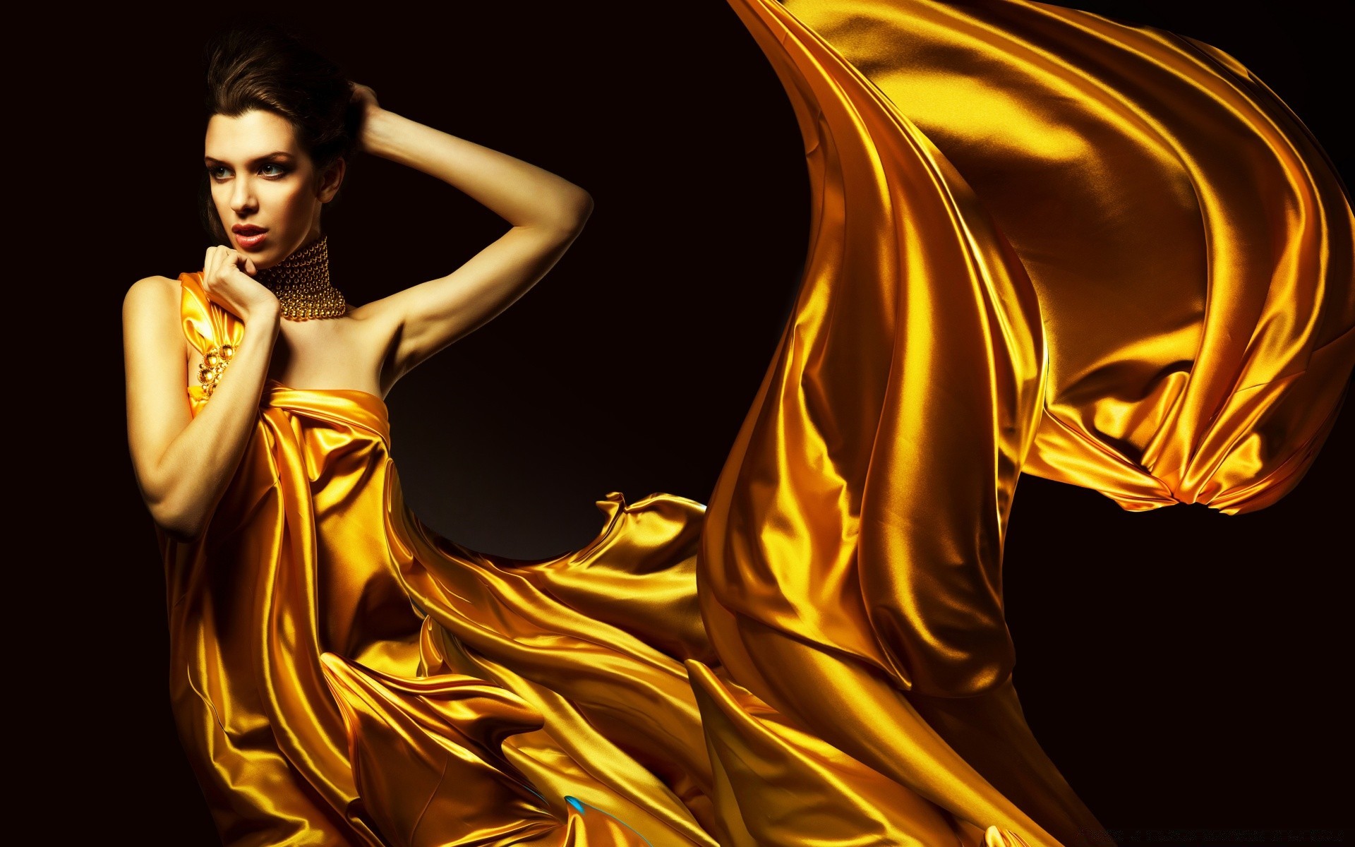 the other girls fashion glamour woman gold elegant luxury art sexy portrait