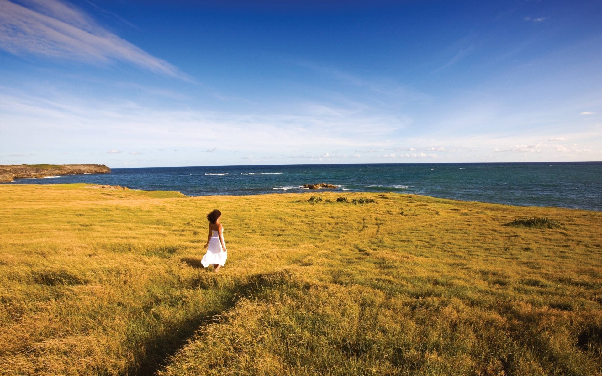 andere mädchen landschaft himmel gras im freien natur bebautes land tageslicht