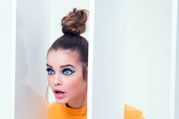 Bright photo of a girl indoors