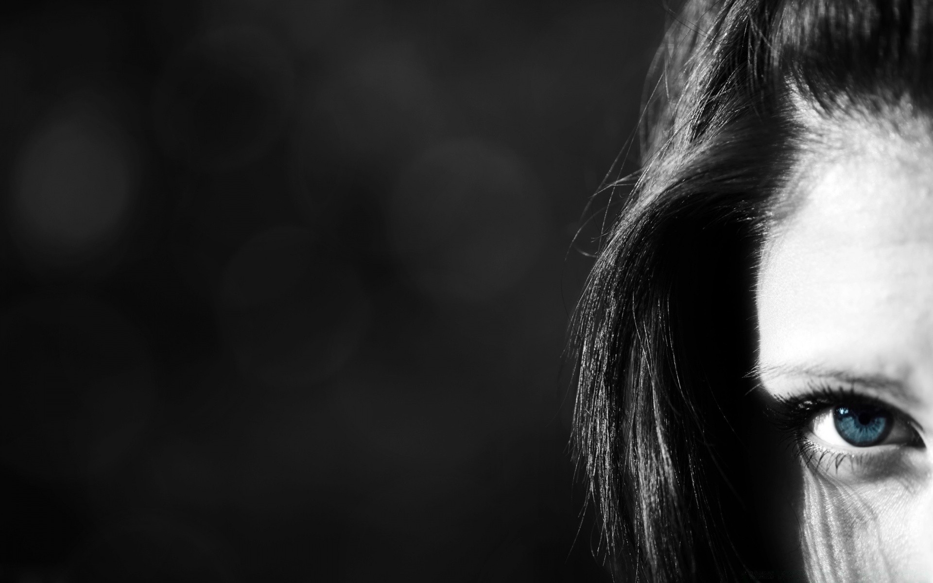 the other girls portrait monochrome girl dark light blur desktop art black and white abstract face studio