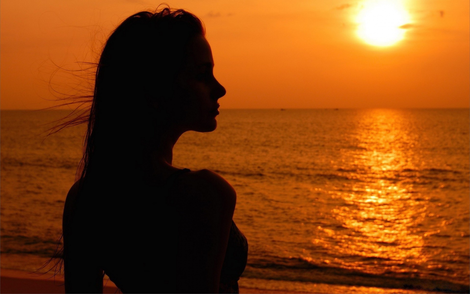 autres filles coucher de soleil plage soleil mer océan aube rétro-éclairé eau soirée crépuscule silhouette mer beau temps ciel paysage paysage lumière vague sable