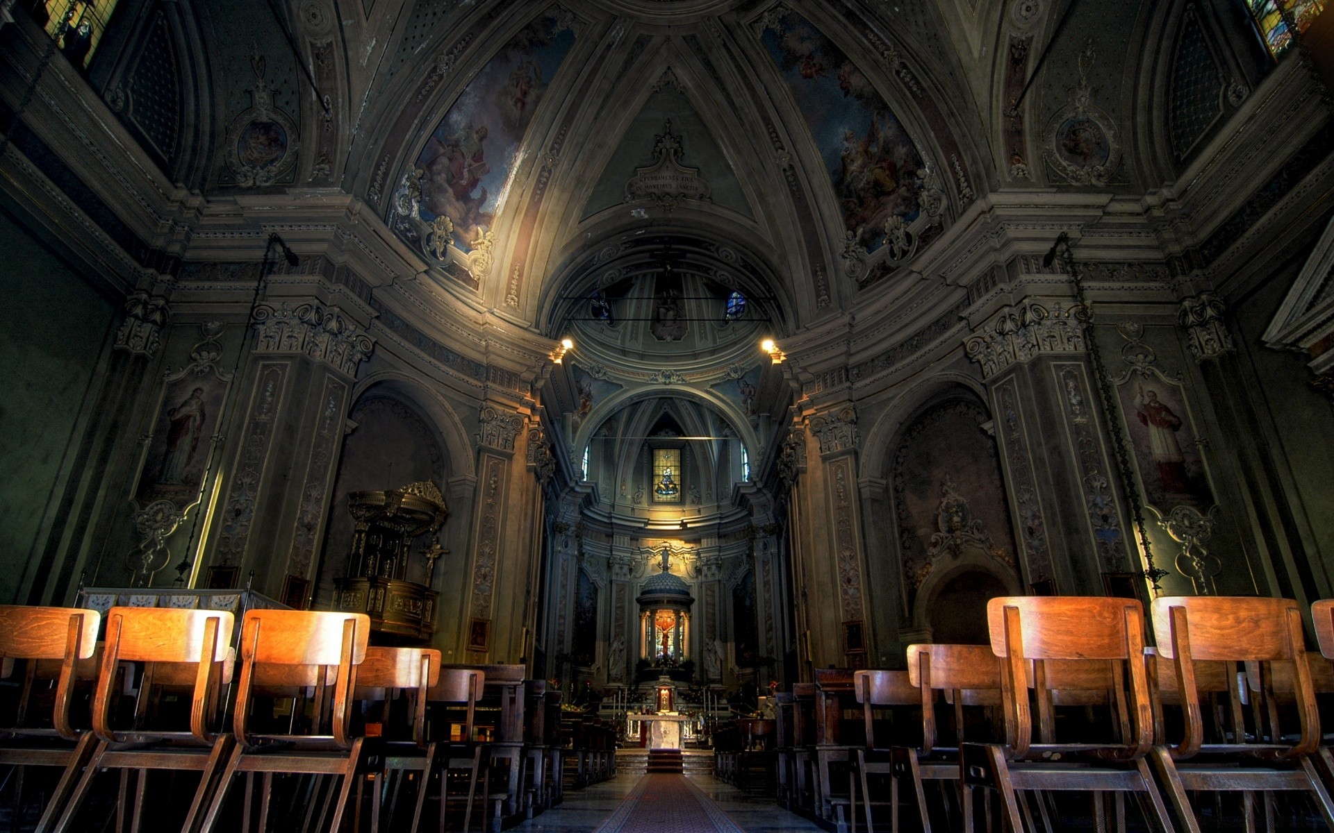 dom i wnętrze kościół katedra religia architektura dom ławka wewnątrz miasto