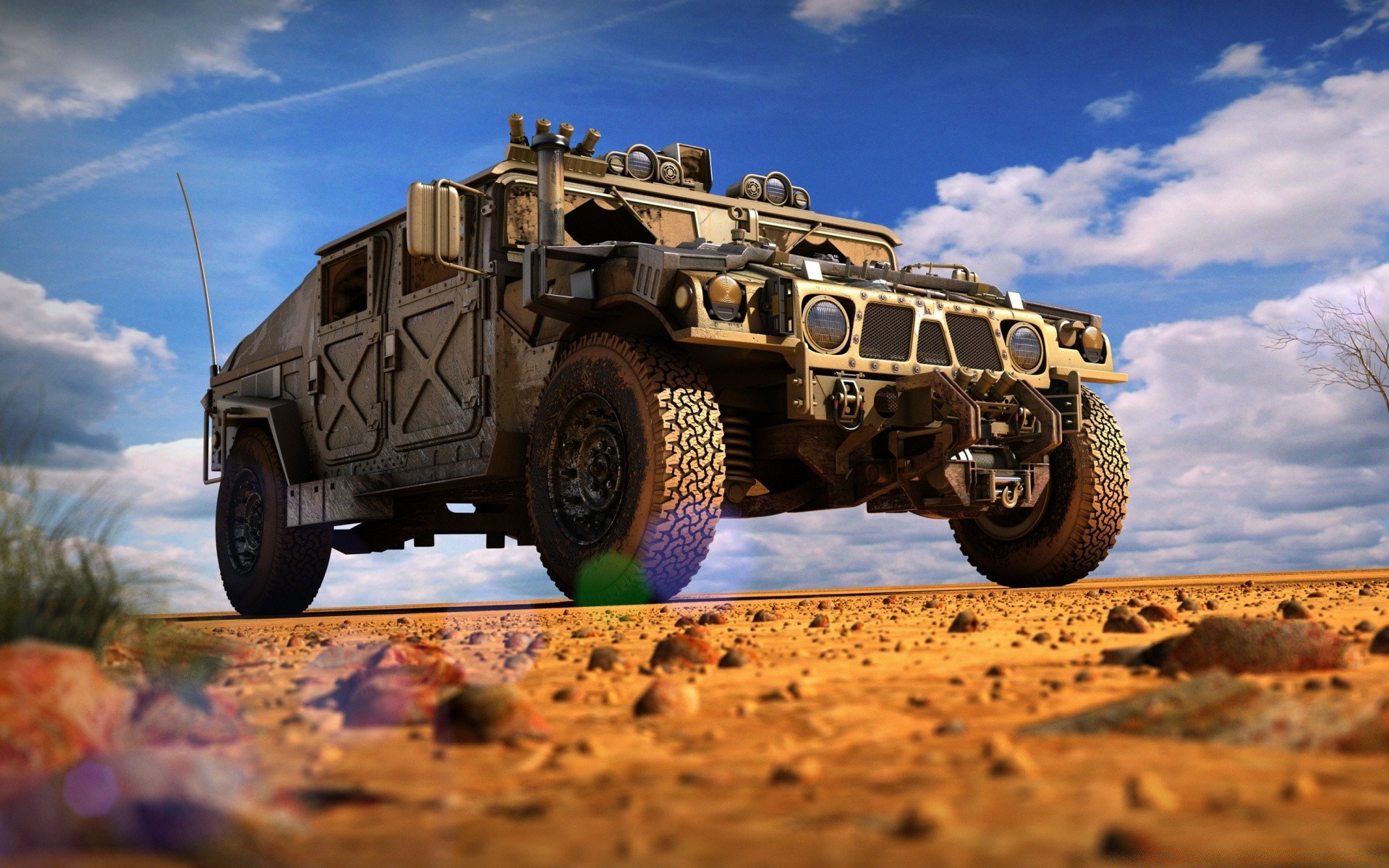 weapons and army vehicle transportation system car truck machine wheel desert soil travel