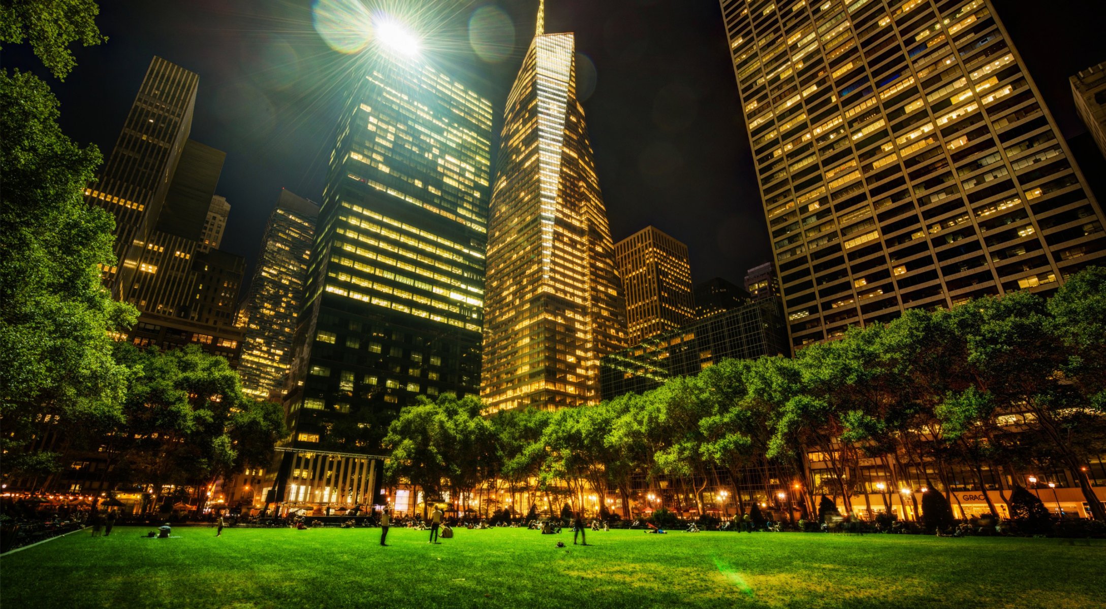 bryant park нью-йорк город обои