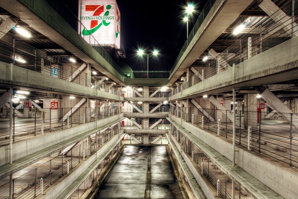 The internal structure of the workshop at the factory