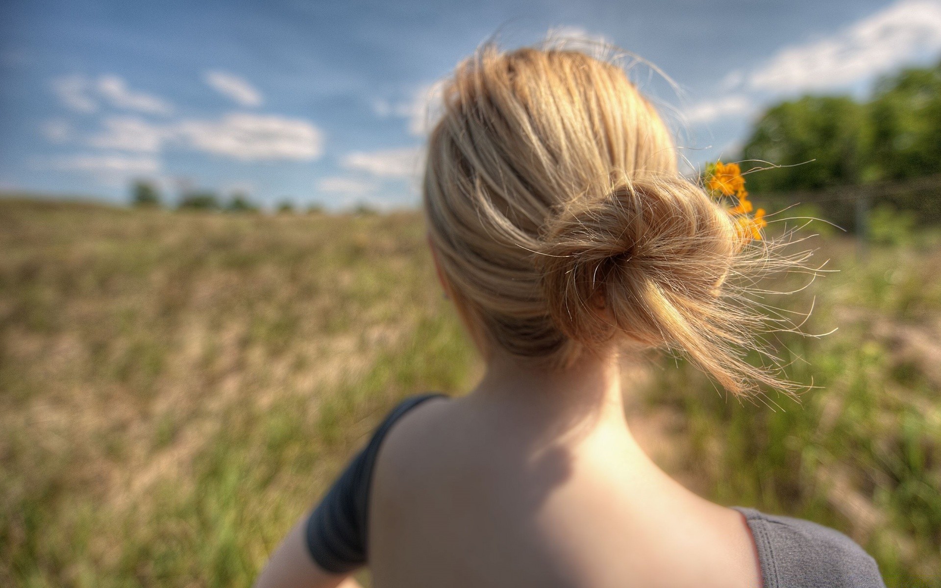 autres filles nature été herbe champ foin ciel à l extérieur beau temps liberté soleil paysage fille belle vent loisirs campagne ensoleillé blond coucher de soleil