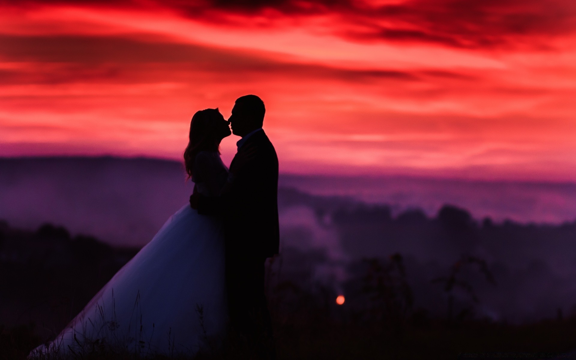 hearts sunset dawn evening silhouette dusk sky landscape sun backlit light mountain outdoors cloud