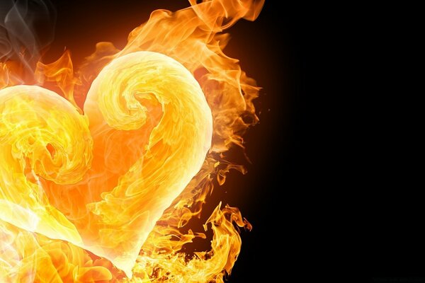 The heart can burn from unrequited love