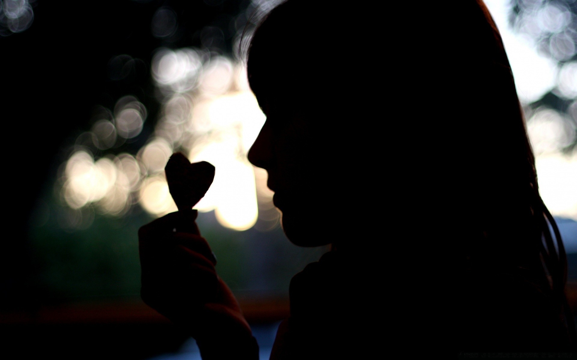 hearts man silhouette woman adult shadow light indoors portrait girl blur backlit