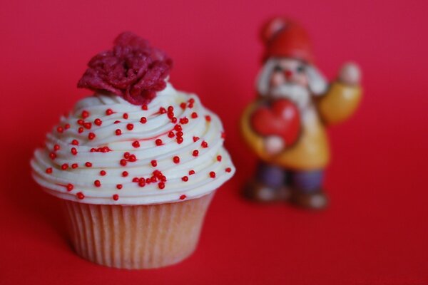 Hearts, sweet cake with chocolate