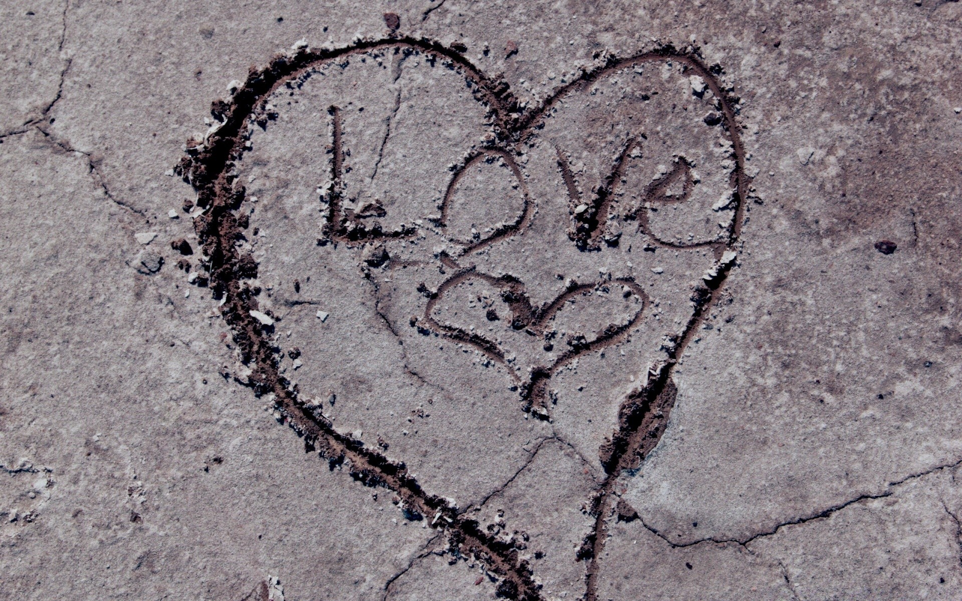 hearts desktop texture abstract road old pattern dirty broken sand close-up rough urban design