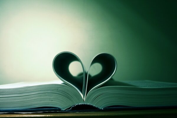 The heart from the pages of the book