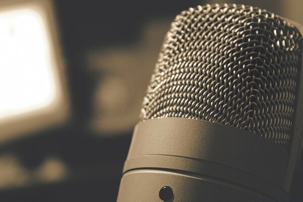 The microphone is waiting for its talent