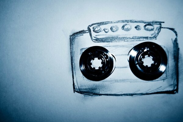 Image of a cassette for a tape recorder