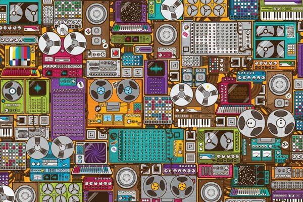 Técnica Retro diversificada, um modelo sobre o tema da música