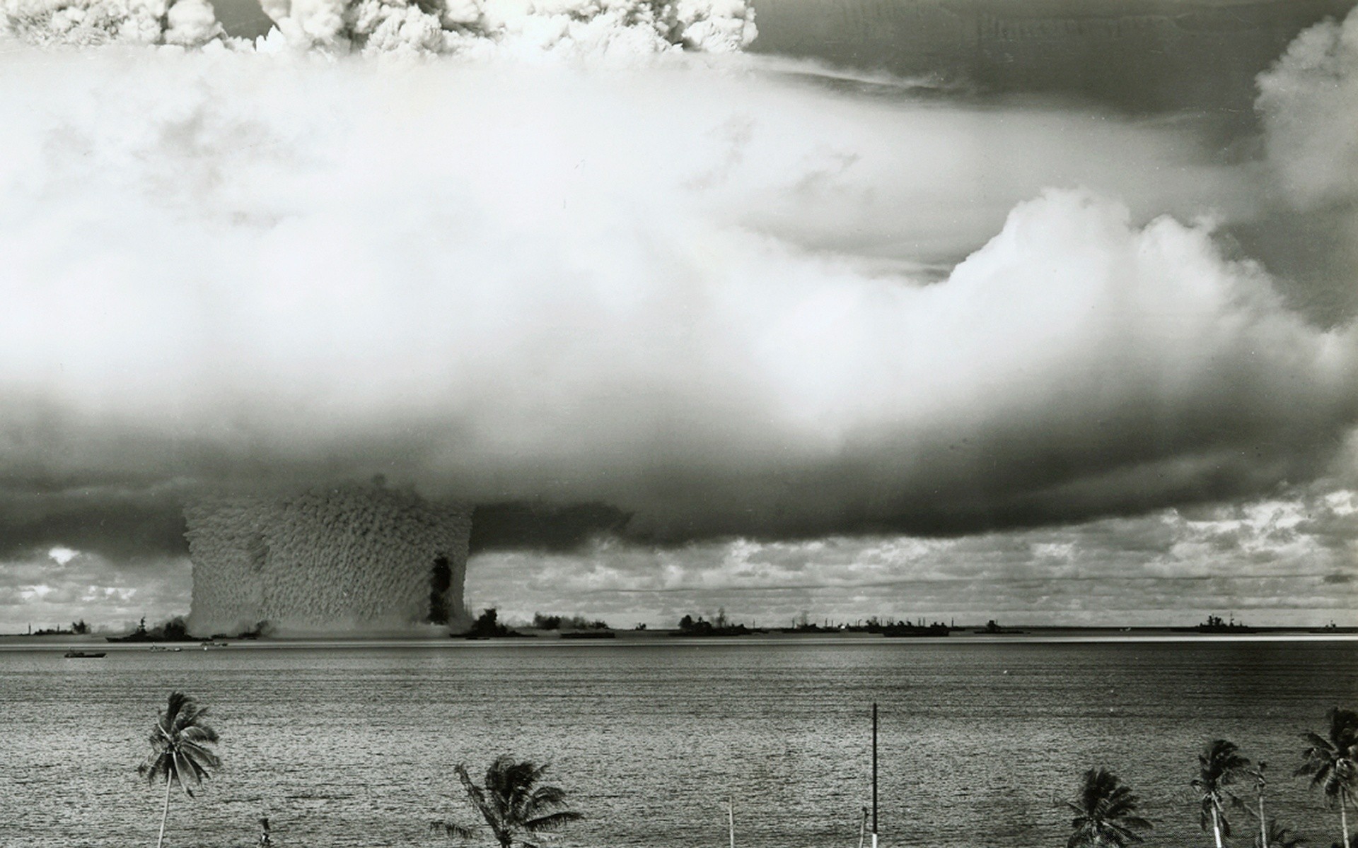 weapons and army monochrome water storm beach landscape sea smoke ocean