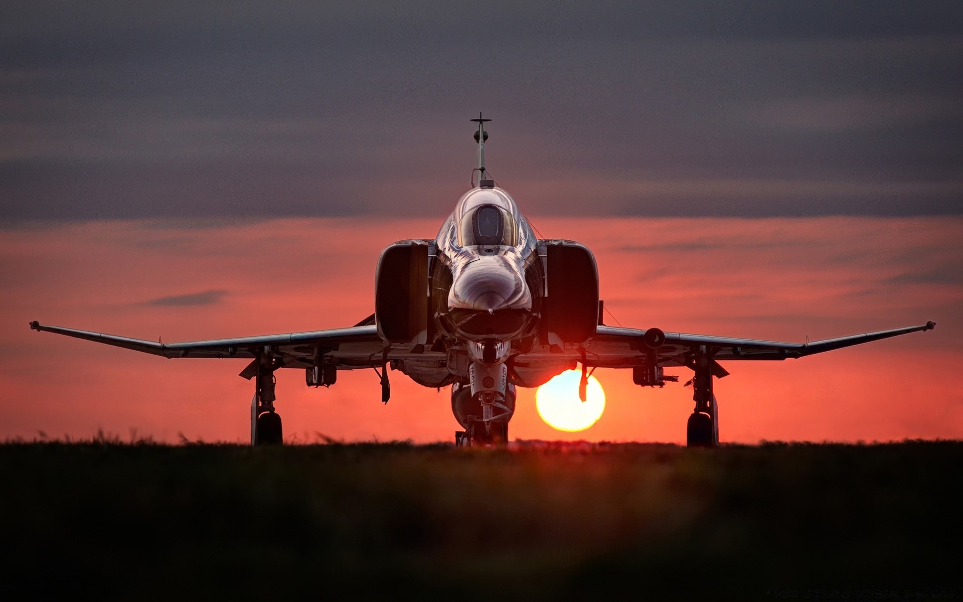 aviation aircraft airplane vehicle military transportation system sky sunset silhouette airport war