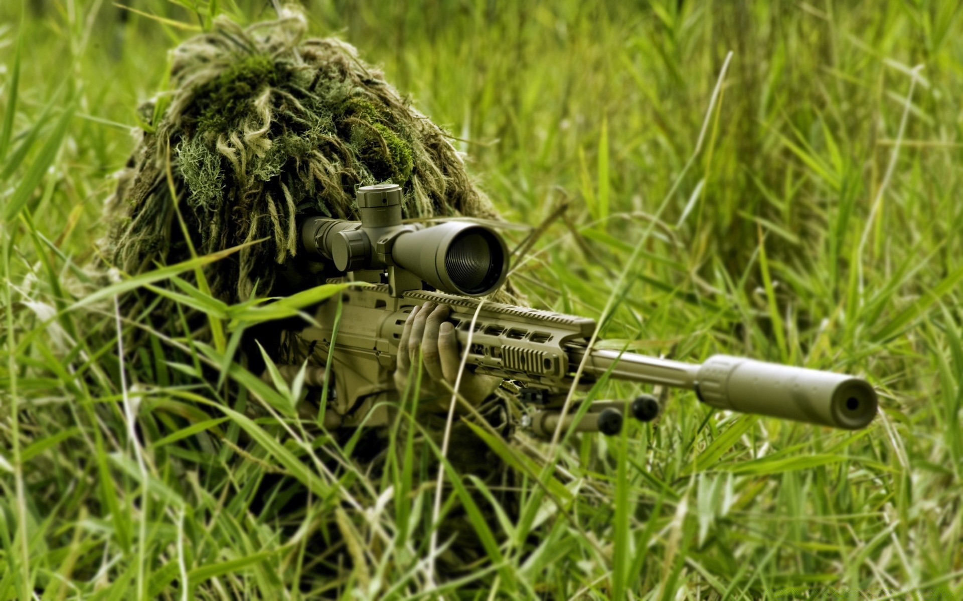 infanterie herbe pistolet arme nature armée guerre camouflage à l extérieur été danger champ fusil équipement sniper militaire munitions