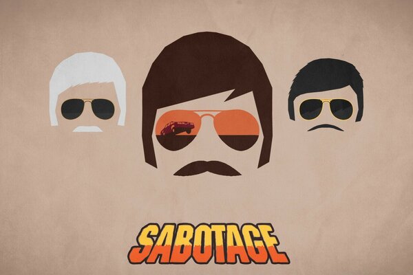 Ilustración de la canción Sabotage de los Beastie Boys