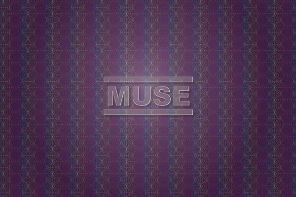 MUSE na tle tapety retro