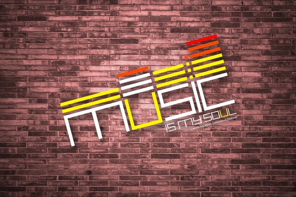 Masaüstüne Retro müzik logosu