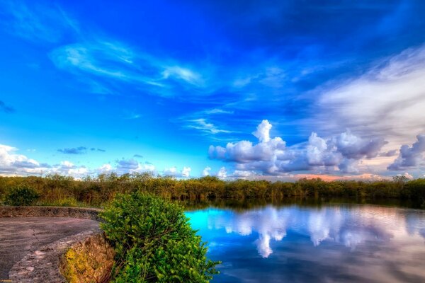 Indescribable beauty on the lake shore